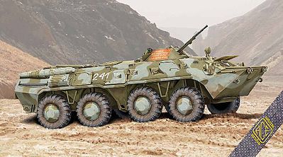 2PCS 1/72 Russia BTR-80 Wheeled Armored Vehicle Plastic Kits USSR Military Model 