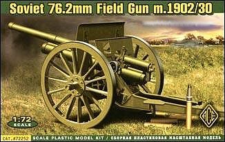 Ace Soviet 76.2mm Mod. 1902/1930 Field Gun w/Limber Plastic Model Artillery Kit 1/72 #72252