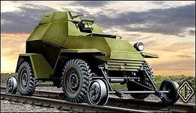Ace Soviet Ba64V/G Railroad Version Armored Car Plastic Model Personnel Carrier Kit 1/72 #72264 Ace Soviet Ba64V/G Railroad Version Armored Car Plastic Model Personnel Carrier Kit 1/72 #72264