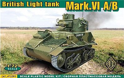 Ace British Mark VI A/B Light Tank Plastic Model Tank Kit 1/72 Scale #72291
