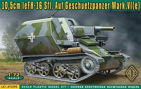 Ace 10,5cm leFH16 Sfl on Geschetzpanzer Mk IV(e) Plastic Model Military Tank Kit 1/72 #72293 Ace 10,5cm leFH16 Sfl on Geschetzpanzer Mk IV(e) Plastic Model Military Tank Kit 1/72 #72293