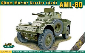 Ace AML60 60mm Mortar Carrier 4x4 Vehicle Plastic Model Military Vehicle Kit 1/72 Scale #72455