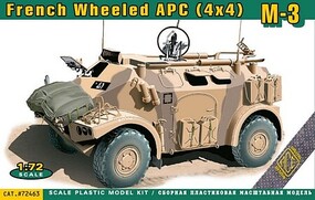 Ace M3 4x4 Wheeled Armored PC Plastic Model Military Vehicle Kit 1/72 Scale #72463