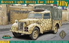 Ace British 10hp Tilly Light Utility Car Plastic Model Personnel Carrier Kit 1/72 Scale #72500
