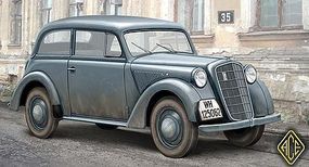 Ace Olympia Model 1937 Saloon Staff Car Plastic Model Personnel Carrier Kit 1/72 Scale #72506 Ace Olympia Model 1937 Saloon Staff Car Plastic Model Personnel Carrier Kit 1/72 Scale #72506