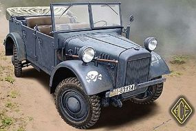 Ace Kfz1 Le.gl. Einheits Personnel Truck Plastic Model Military Truck Kit 1/72 Scale #72509 Ace Kfz1 Le.gl. Einheits Personnel Truck Plastic Model Military Truck Kit 1/72 Scale #72509