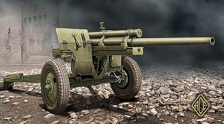 Ace US M5 3 inch Anti-Tank Gun w/M1 Carriage Plastic Model Military Vehicle Kit 1/72 #72528
