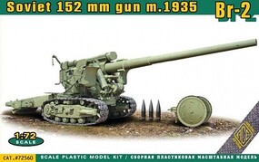 Ace Soviet BR2 152mm Heavy Gun Mod 1935 Plastic Model Military Vehicle Kit 1/72 Scale #72560