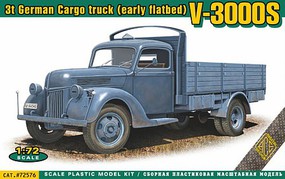 Ace 1/72 V3000S 3-Ton German Cargo Truck (Early Flatbed) (New Tool) Ace 1/72 V3000S 3-Ton German Cargo Truck (Early Flatbed) (New Tool)