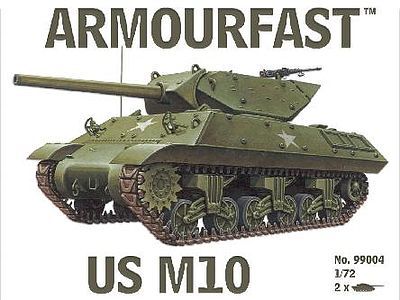 Armourfast US M10 Tank (2) Plastic Model Tank Kit 1/72 Scale #99004