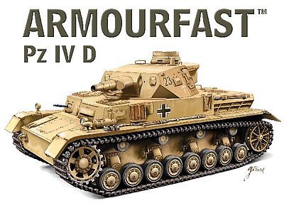 Armourfast Pz IV D Tank (2) Plastic Model Tank Kit 1/72 Scale #99028