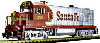 Aristo-Craft GE U25B Powered Santa Fe Warbonnet G Scale Model Train Diesel Locomotive #22110