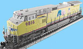 Aristo-Craft Diesel GE Dash-9 44CW Powered Union Pacific with Flag and Wings - G-Scale