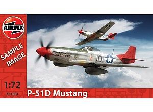 Airfix P-51D Mustang Plastic Model Airplane Kit 1/72 Scale #01004