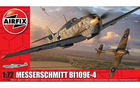 Airfix Messerschmitt Bf 109E-4 (Box # is a01008a) Plastic Model Airplane Kit 1/72 Scale #a01008a