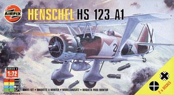 Airfix Henschel Hs 123A-1 Plastic Model Airplane Kit 1/72 Scale #02051