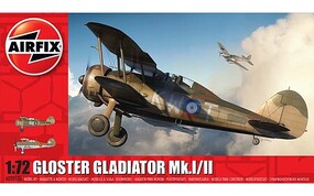 Airfix Gloster Gladiator Mk.I/II Plastic Model Airplane Kit 1/72 Scale #02052A