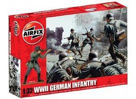 Airfix WWII German Infantry Plastic Model Military Figure Set 1/32 Scale #02702