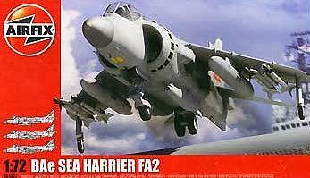 Airfix BAe Sea Harrier FA2 Fighter Plastic Model Airplane Kit 1/72 Scale #04052