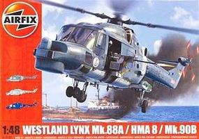 Airfix Westland Lynx Mk 88A/HMA8/Mk 90B Multi-Role Helicopter Plastic Model Helicopter 1/48 #10107