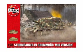 Airfix Sturmpanzer IV Brummbar Mid Version Plastic Model Military Tank Kit 1/35 Scale #1376