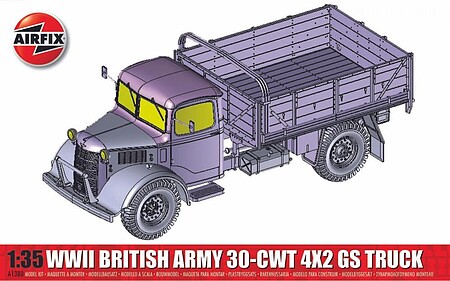 Airfix WWII British Army 30cwt 4x2 GS Truck Plastic Model Military Vehicle Kit 1/35 Scale #1380