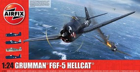 Airfix F6F5 Hellcat Aircraft (New Tool) Plastic Model Airplane Kit 1/24 Scale #19004 Airfix F6F5 Hellcat Aircraft (New Tool) Plastic Model Airplane Kit 1/24 Scale #19004