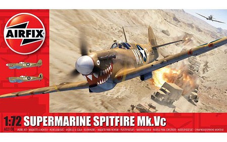 Airfix WWII US Spitfire Mk Vc Fighter Plastic Model Airplane Kit 1/72 Scale #2108