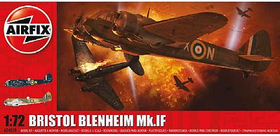 Airfix Bristol Blenheim Mk1F Aircraft Plastic Model Airplane Kit 1/72 Scale #4059