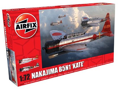 Airfix Nakajima B5N1 Kate Torpedo Bomber Plastic Model Airplane Kit 1/72 Scale #4060