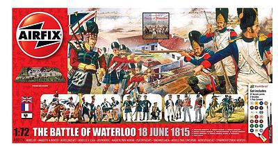 Airfix Battle of Waterloo June 1815 Gift Set Plastic Model Military Diorama Kit 1/72 Scale #50174