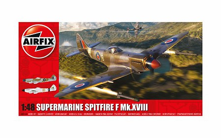 Airfix Supermarine Spitfire F Mk XVIII Fighter Plastic Model Airplane Kit 1/48 Scale #5140