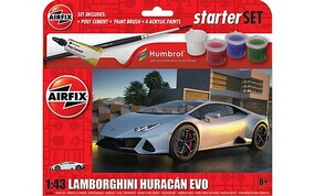 Airfix Lamborghini Huracan EVO Small Starter Set Plastic Model Car Kit 1/43 Scale #55007