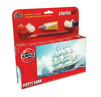 Airfix Cutty Sark Starter Set Plastic Model Sailing Ship Kit #55103