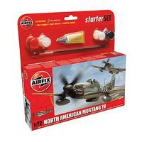 Airfix P51D Mustang Fighter Plastic Model Airplane Kit 1/72 Scale #55107 Airfix P51D Mustang Fighter Plastic Model Airplane Kit 1/72 Scale #55107