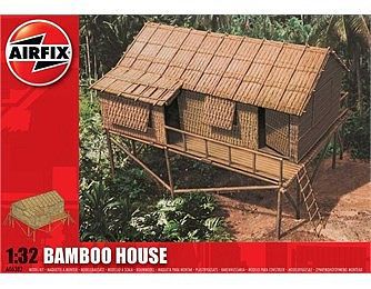 Airfix South-East Asia Bamboo House Plastic Model Military Diorama 1/32 Scale #6382