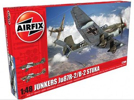 Airfix Junkers Ju87B2/R2 Bomber Plastic Model Airplane Kit 1/48 Scale #7115