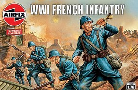 Airfix WWI French Infantry Figure Set Plastic Model Military Figure Kit 1/72 Scale #728 Airfix WWI French Infantry Figure Set Plastic Model Military Figure Kit 1/72 Scale #728