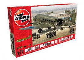 Airfix Douglas Dakota Mk III Military Transport Aircraft Plastic Model Airplane Kit 1/72 #9008 Airfix Douglas Dakota Mk III Military Transport Aircraft Plastic Model Airplane Kit 1/72 #9008