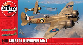 Airfix Bristol Blenheim Mk I British Bomber Plastic Model Airplane Kit 1/48 Scale #9190