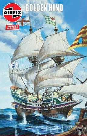 Airfix Golden Hind Sailing Ship (Re-Issue) Plastic Model Sailing Ship Kit 1/72 Scale #9258