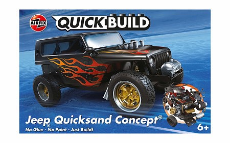 Airfix Quick Build Quicksand Concept Jeep Snap Tite Plastic Model Vehicle Kit  #j6038