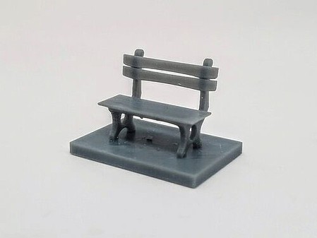 All-Scale-Miniatures Park Bench (5) N Scale Model Railroad Building Accessory #1600854