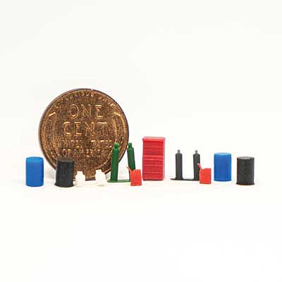 All-Scale-Miniatures Garage Detail Kit (15 piece) N Scale Model Railroad Building Accessory #1600903