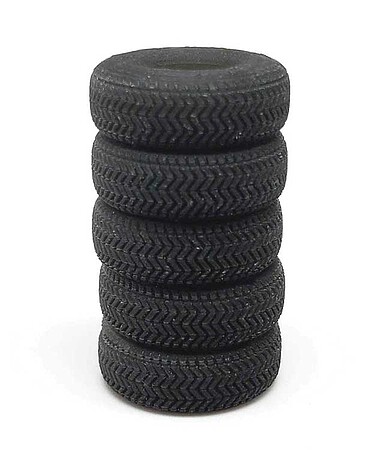 All-Scale-Miniatures Stack of Tires (unpainted) (5) N Scale Model Railroad Building Accessory #1600972