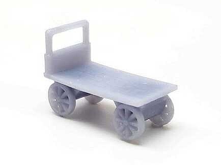 All-Scale-Miniatures Luggage Carts (unpainted) (5) N Scale Model Railroad Building Accessory #1600985