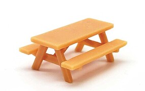 All-Scale-Miniatures Picnic Tables (unpainted) (5) N Scale Model Railroad Building Accessory #1600988