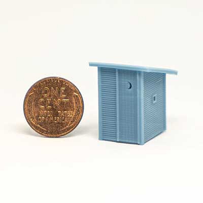 All-Scale-Miniatures Outhouse WPA (unpainted) HO Scale Model Railroad Building Accessory #871943