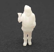 All-Scale-Miniatures Santa Ringing Bell (unpainted) HO Scale Model Railroad Figure #871982