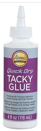 Aleenes Quick Dry Tacky Glue 4oz. Bottle (3/Pk)
